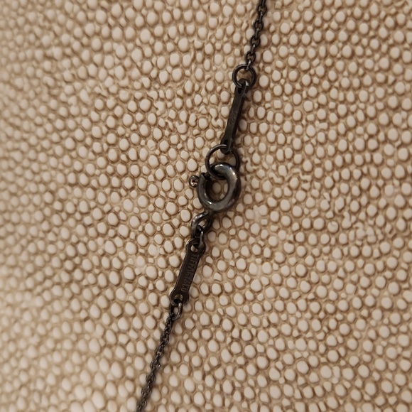 Tiffany & Co. Elsa Peretti Open Heart Necklace in Gun Metal - Picture 3 of 4